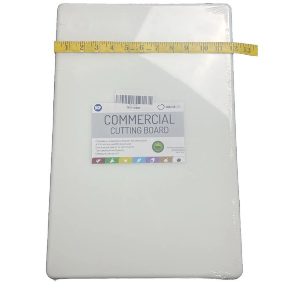 Thirteen Chefs Commercial Grade High Density Polypropylene Cutting Board 18”x12” - Picture 7 of 7